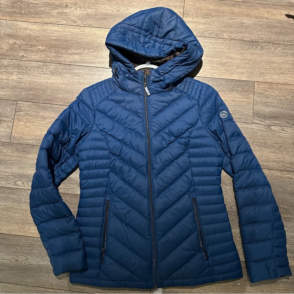 Michael Kors Women's Blue Quilted Jacket